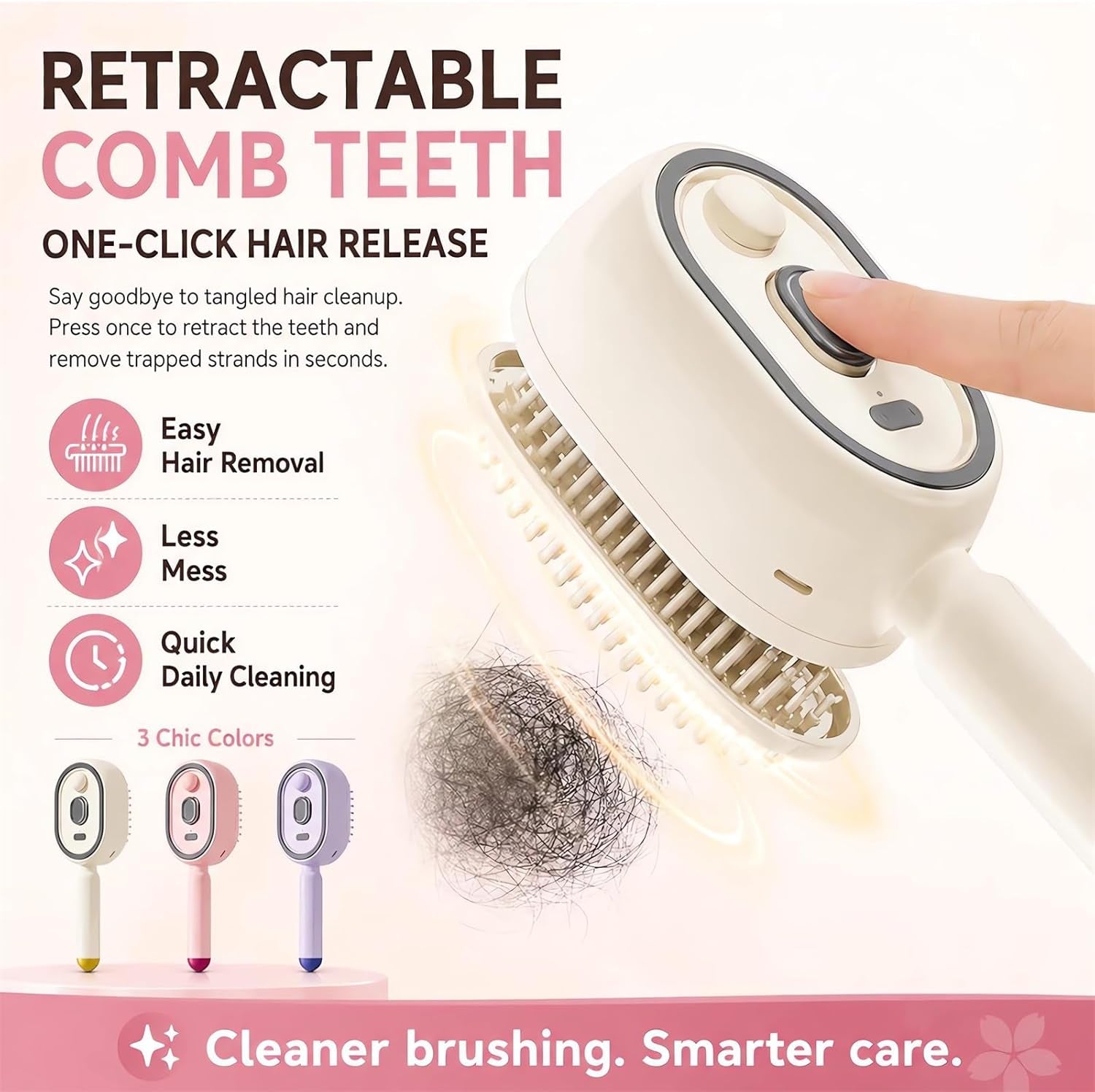 2026 All in One Misting Aqua Detangler Brush Electric Spray Air Cushion Massage Comb Self-Clean Liquid Water Mister Spray Bottle Hair Brush Scalp Oil Applicator Steam Wet Curly Wavy Hairbrush (Pink)